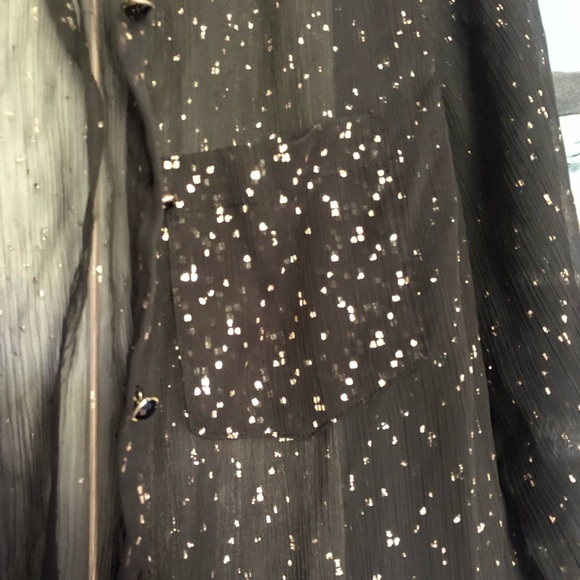 SHEER button up!! 2k inspired - Picture 3 of 3